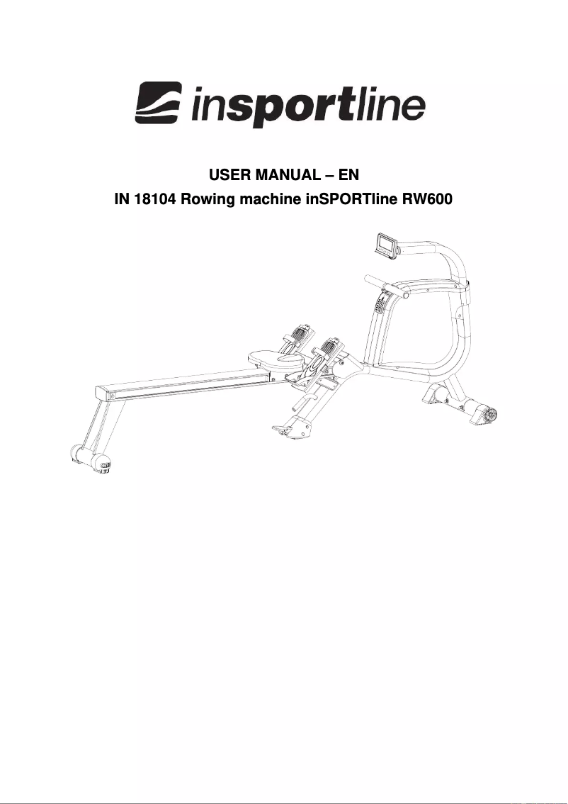 Page n°1 - Manuel utilisateur inSPORTline inCondi RW600