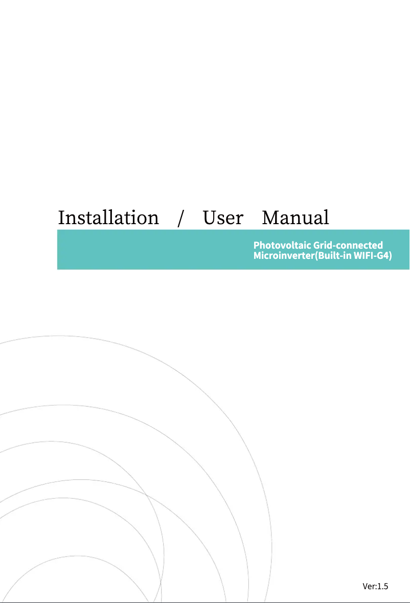 Page 1 de la notice Manuel utilisateur Deye SUN-M40G4-EU-Q0