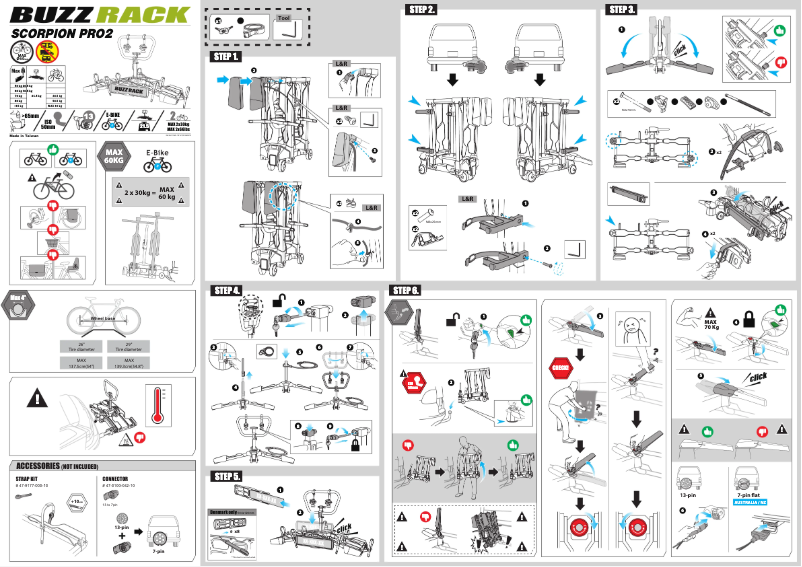 Page 1 de la notice Manuel utilisateur Buzz Rack Scorpion Pro 2