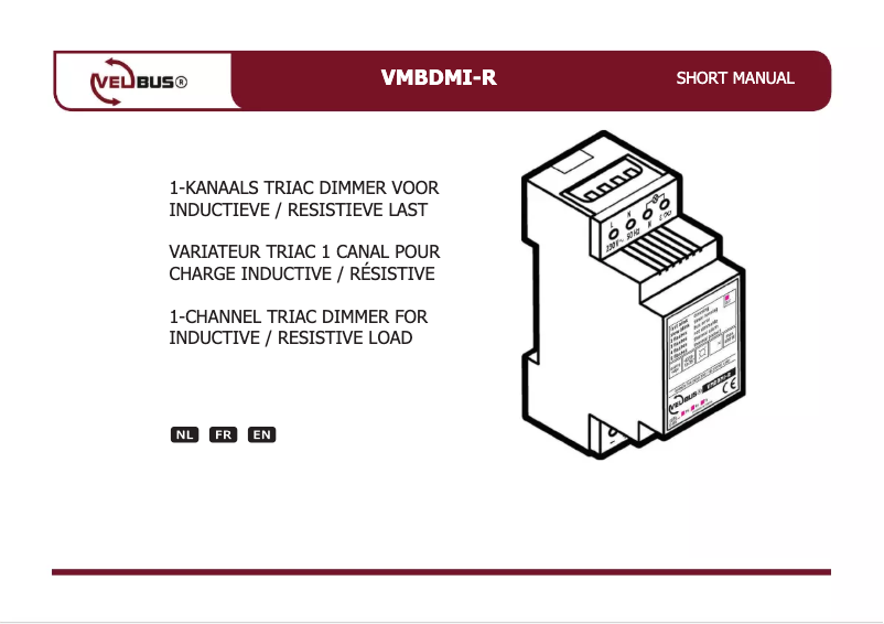 Image de la première page du manuel de l'appareil VMBDMI-R