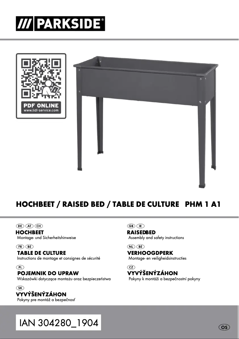 Image de la première page du manuel de l'appareil PHM 1 A1