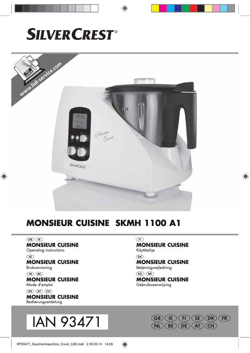 Page 1 de la notice Manuel utilisateur SilverCrest SKMH 1100 A1