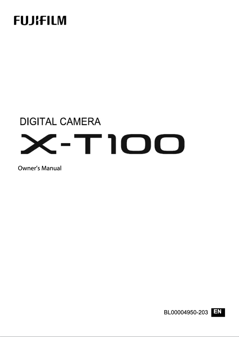 Image de la première page du manuel de l'appareil T100