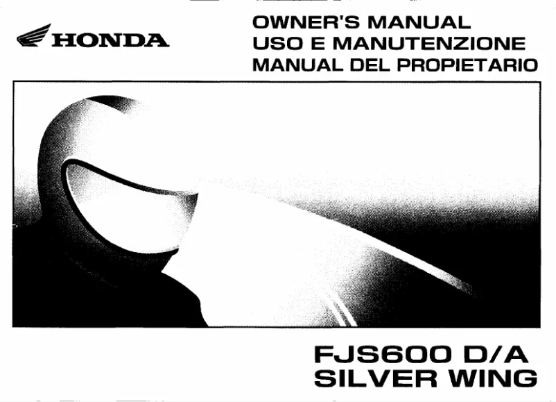 Página 1 del manual Manual de usuario Honda FJ600 D/A Silver Wing (2004)