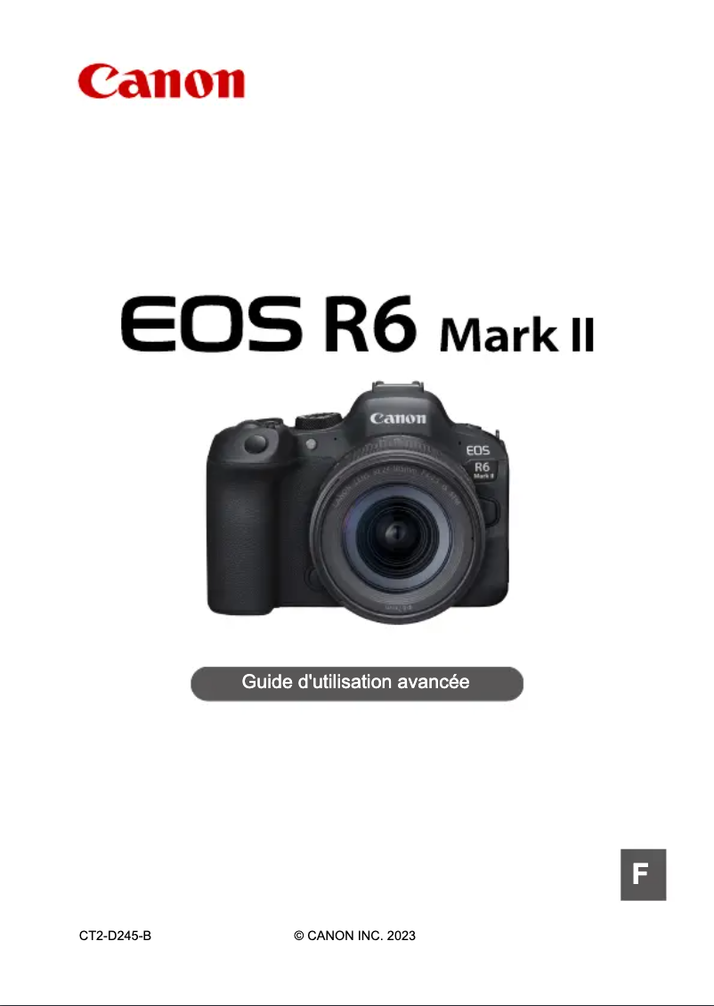 Page 1 de la notice Manuel utilisateur Canon EOS R6 Mark II