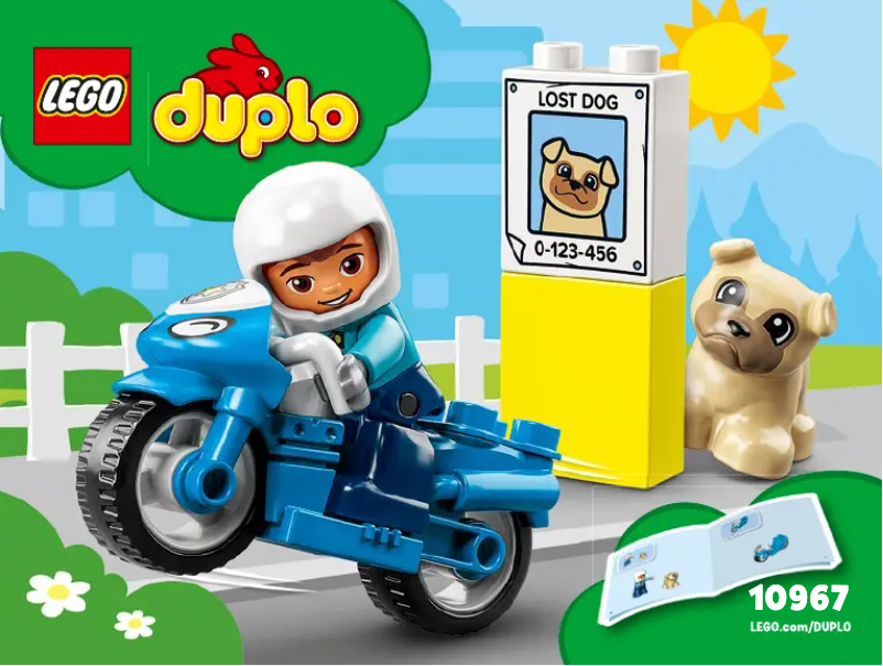 Page 1 of the manual Visual Instructions Lego Duplo 10967