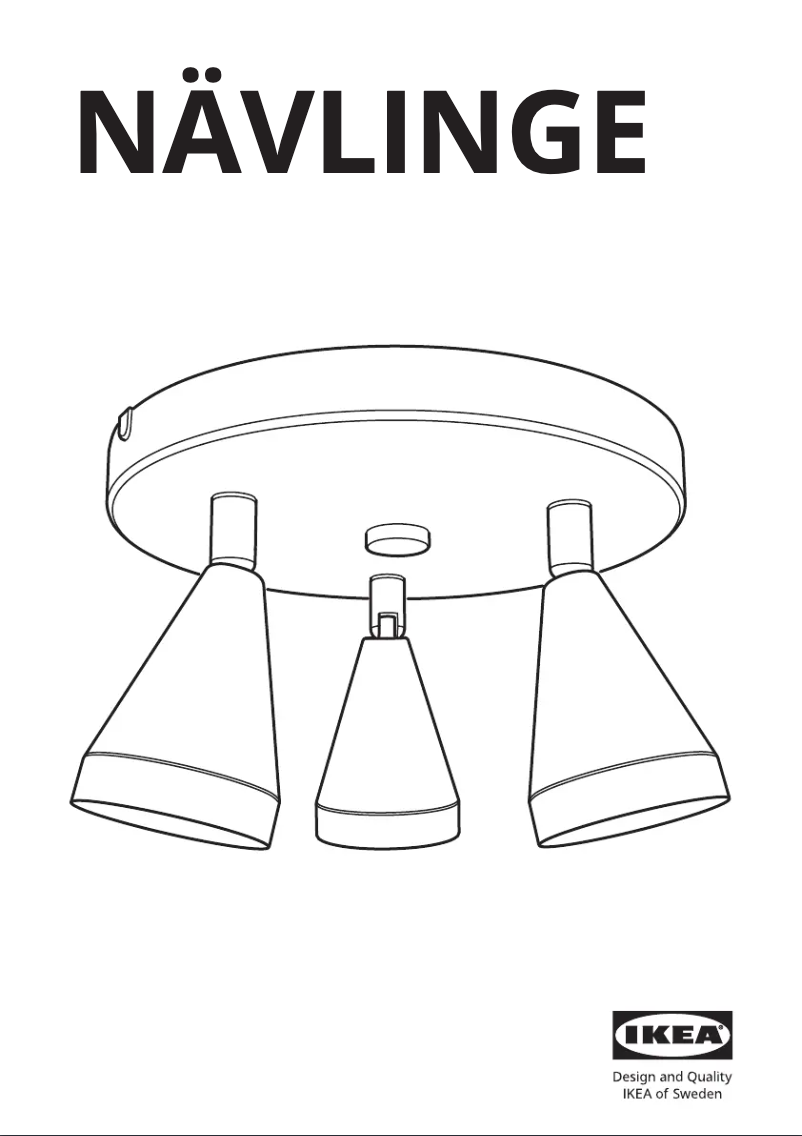 Page 1 de la notice Manuel utilisateur Ikea NÄVLINGE 004.048.93