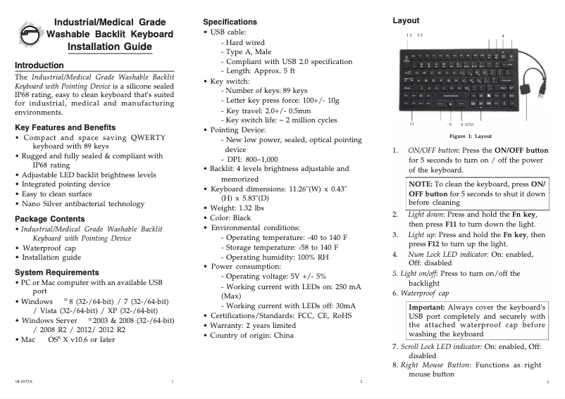 Page 1 de la notice Manuel utilisateur Siig JK-US0911-S1