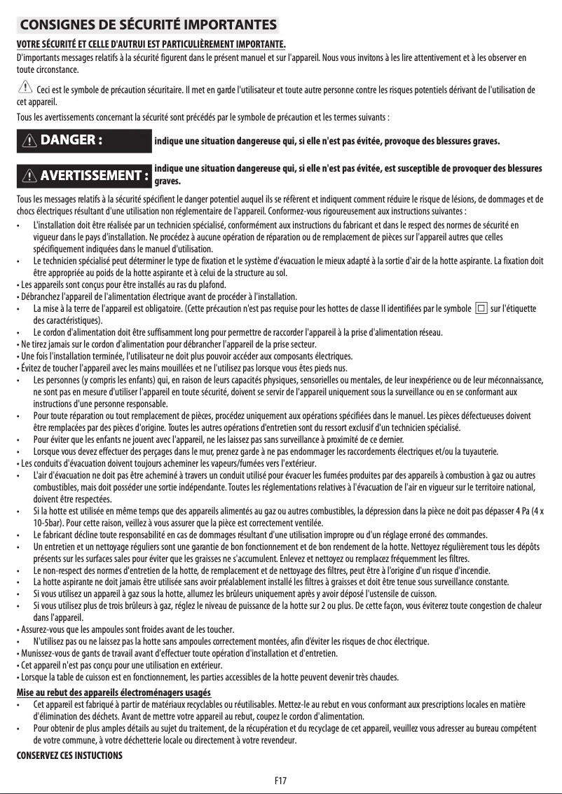 Page n°1 - Manuel utilisateur Bauknecht DDR 5010