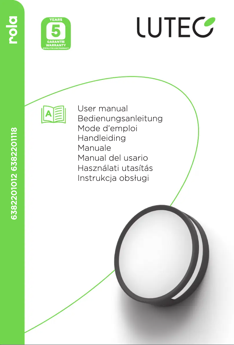 Page n°1 - Manuel utilisateur Lutec Rola