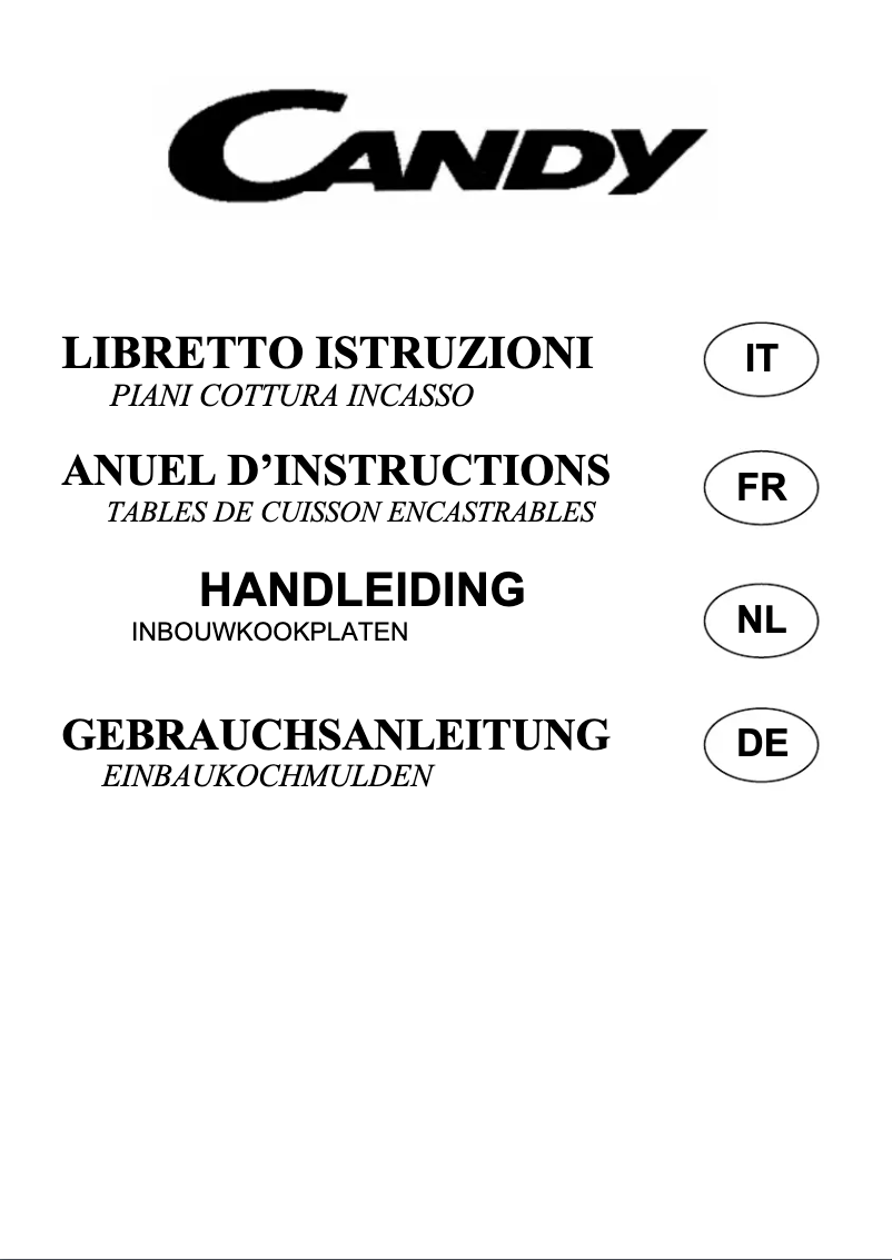 Page 1 de la notice Manuel utilisateur Candy PL 2230 TF