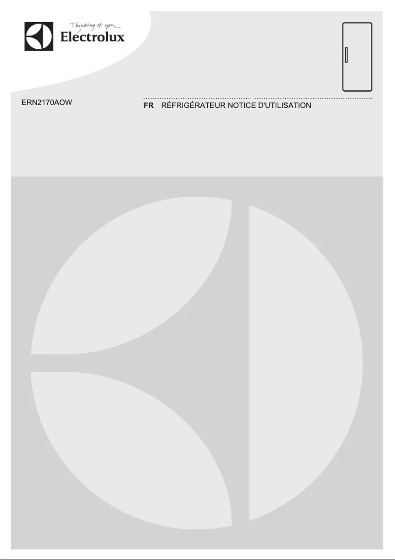 Page n°1 - Manuel utilisateur Electrolux ERN2170AOW
