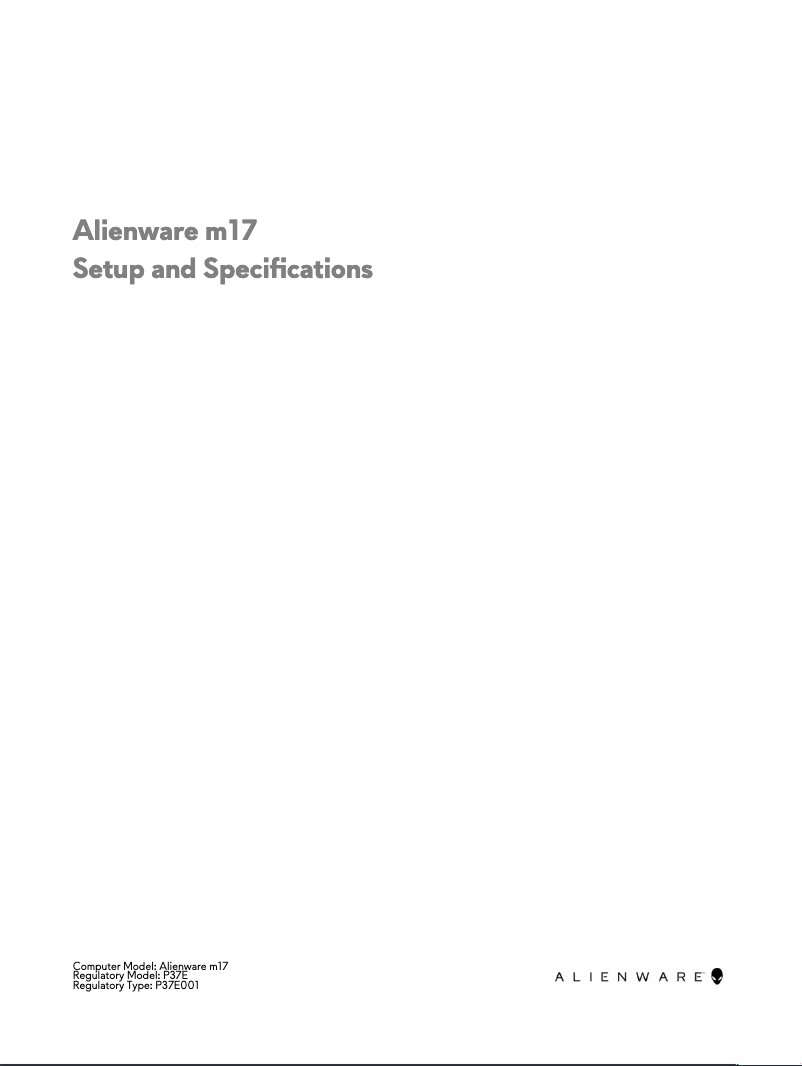 Página 1 del manual Guía de instalación Alienware M17