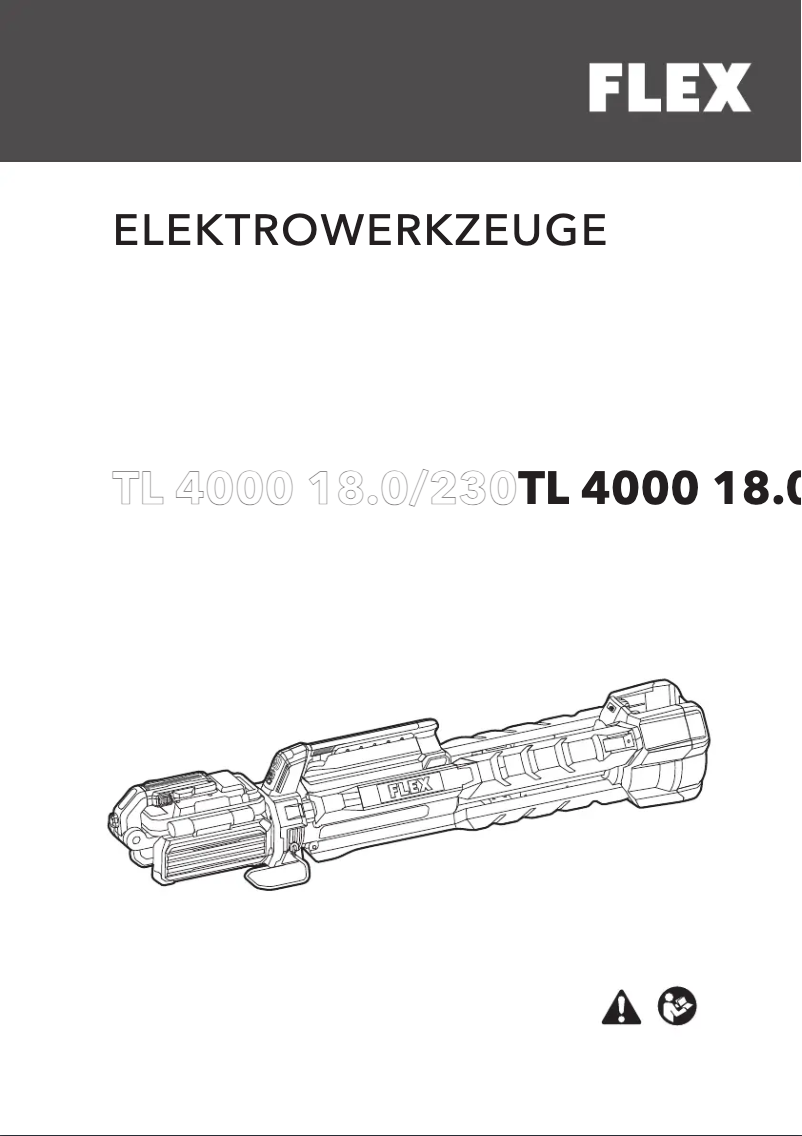 Page 1 de la notice Manuel utilisateur Flex TL 4000 18.0/230