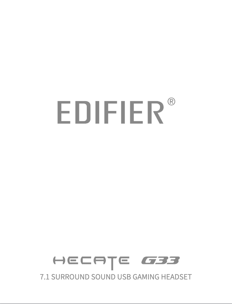 Image de la première page du manuel de l'appareil Hecate G33