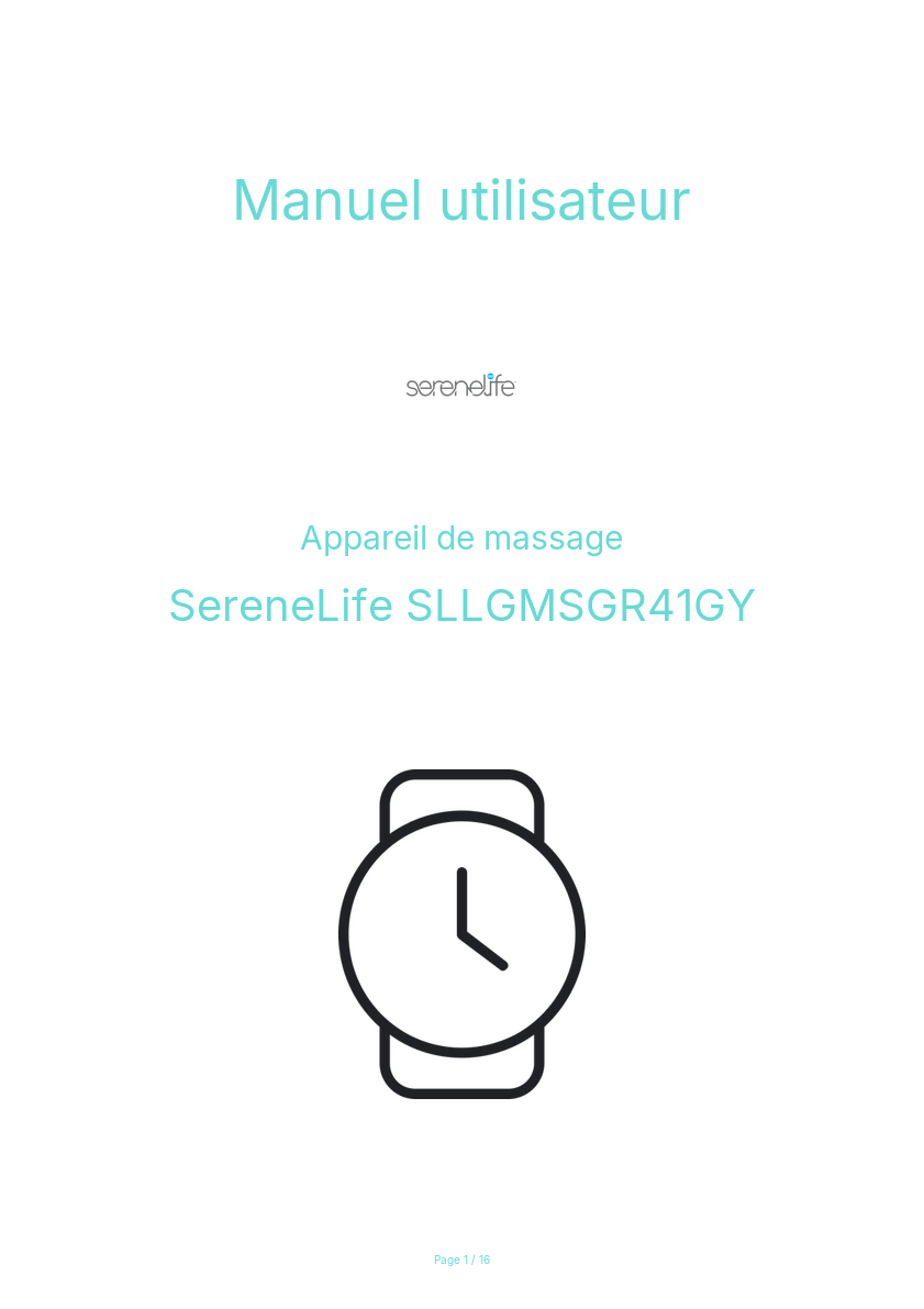 Image de la première page du manuel de l'appareil SLLGMSGR41GY