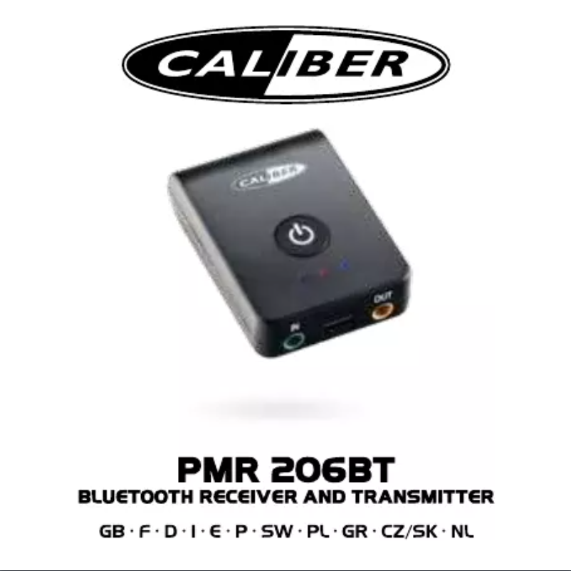 Page 1 de la notice Manuel utilisateur Caliber PMR 206BT