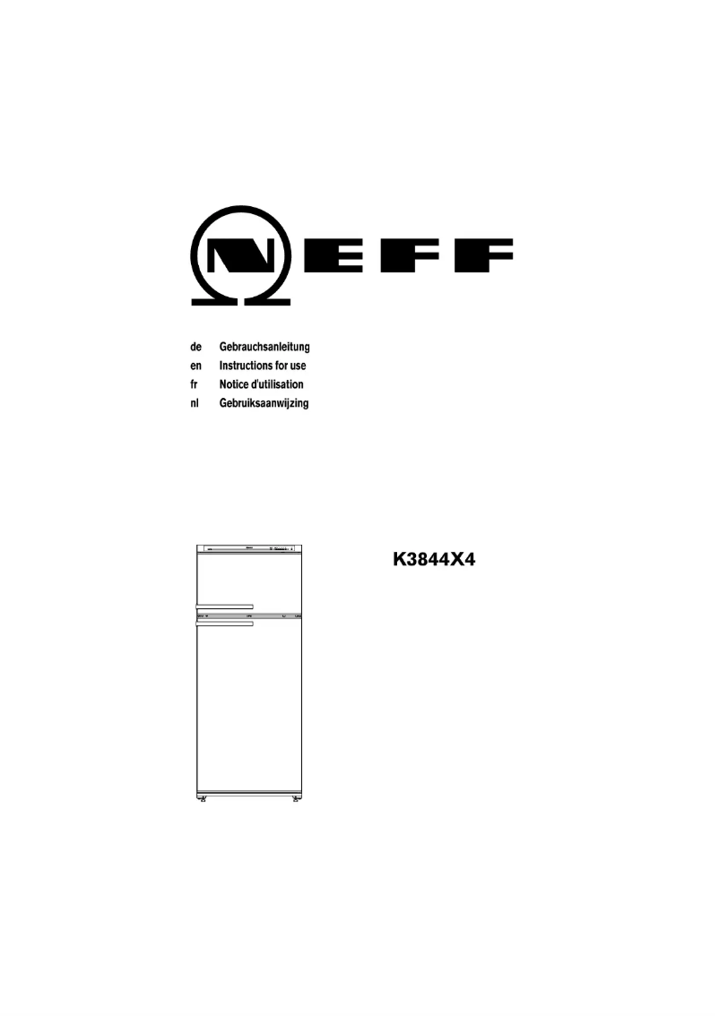 Page n°1 - Manuel utilisateur Neff KT 742 K 3844 X4