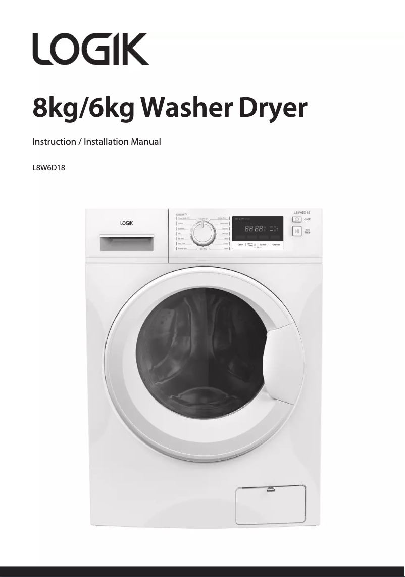 Imagen de la primera página del manual del dispositivo L8W6D18