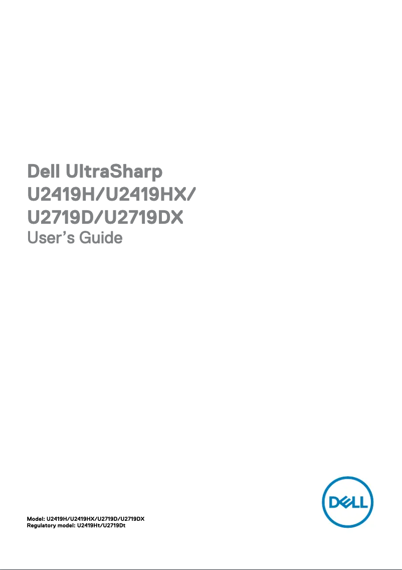 Page 1 de la notice Manuel utilisateur Dell UltraSharp U2719D