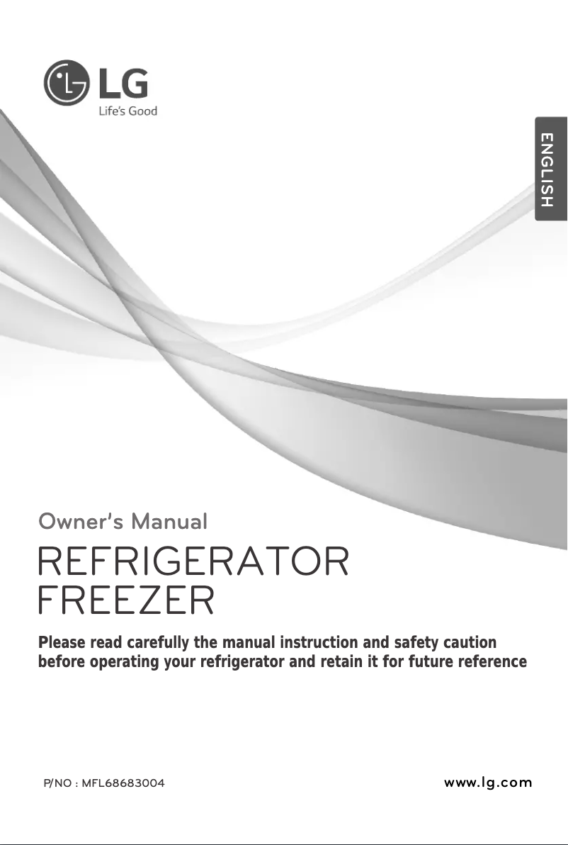 Page 1 de la notice Manuel utilisateur LG GR-B272SLCG