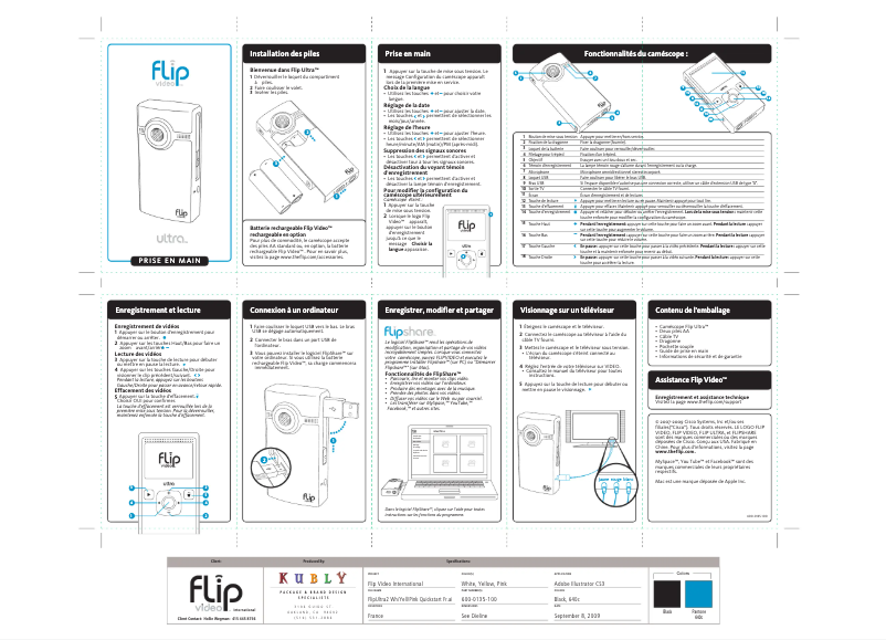 Image de la première page du manuel de l'appareil Ultra HD 2 Flip Video