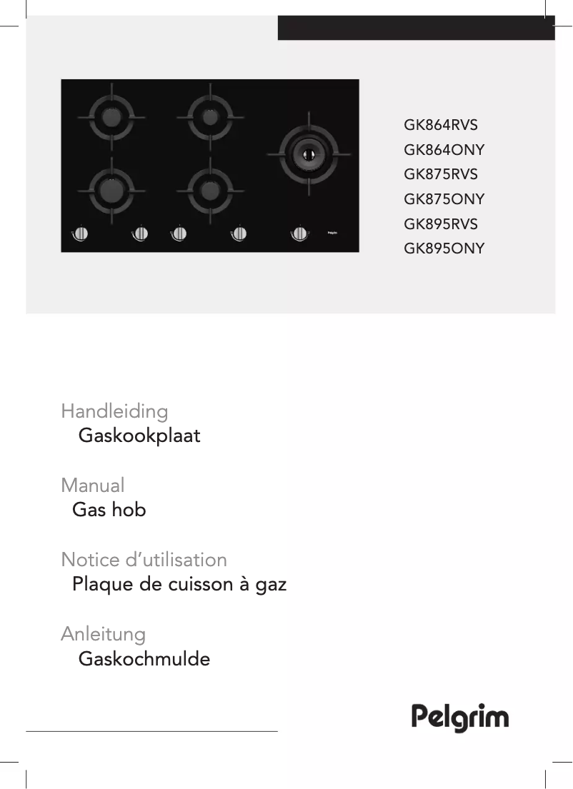 Image de la première page du manuel de l'appareil GK864ONYA