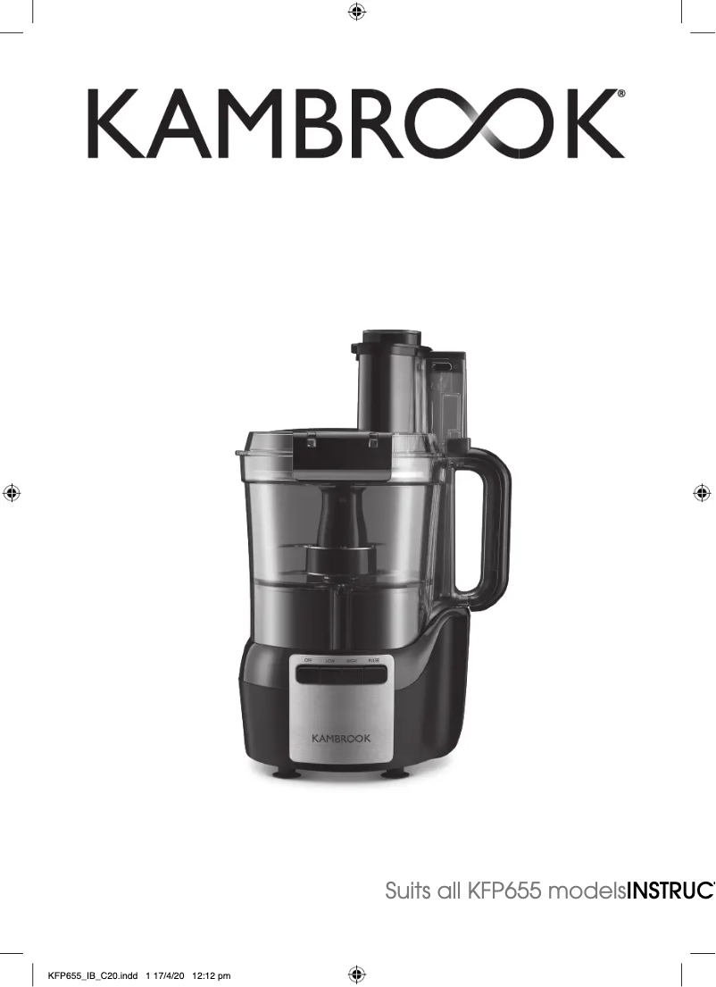 Imagen de la primera página del manual del dispositivo Snap & Seal KFP655