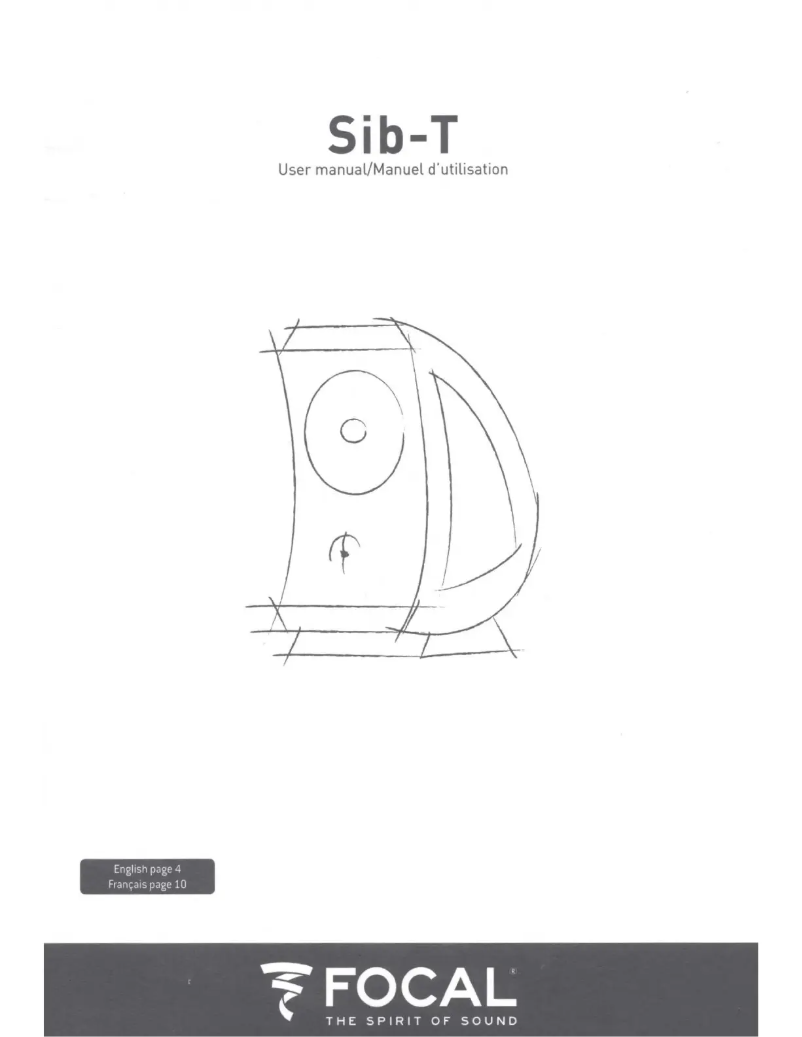 Page 1 de la notice Manuel utilisateur Focal Sib-T