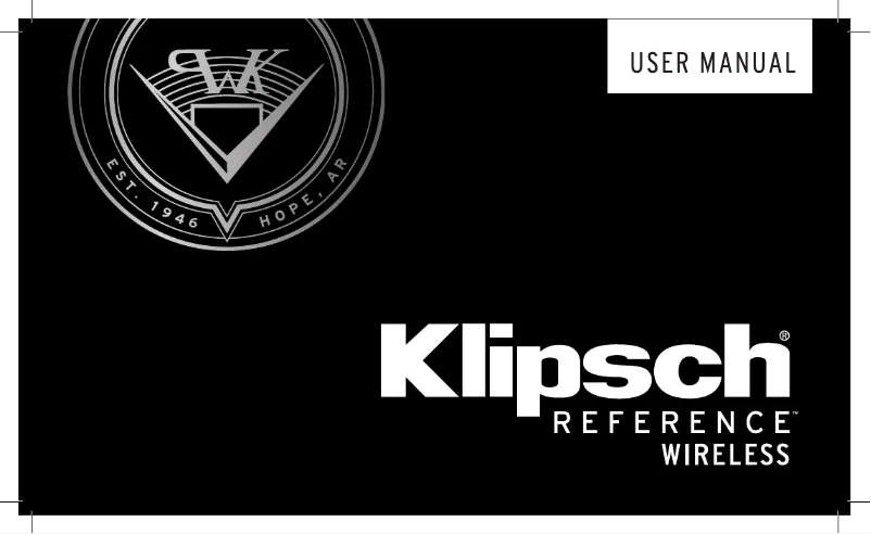 Page 1 de la notice Manuel utilisateur Klipsch RW-51M