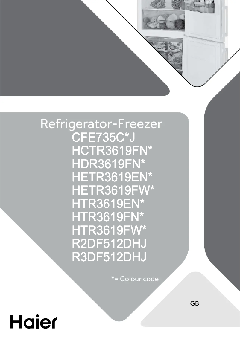 Page 1 de la notice Label énergétique Haier A3FE635CGJE