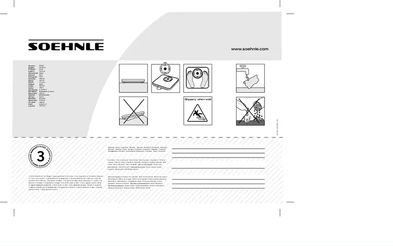 Page n°1 - Manuel utilisateur Soehnle Style Colour