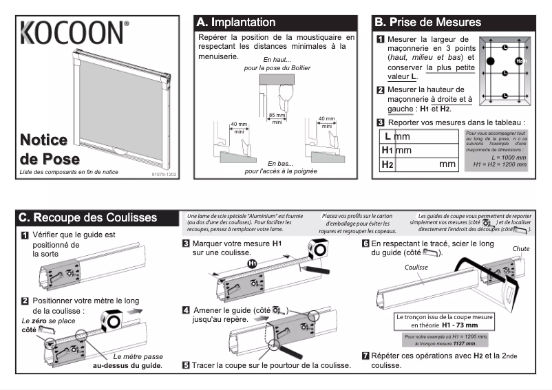 Page n°1 - Manuel utilisateur Kocoon 140x230