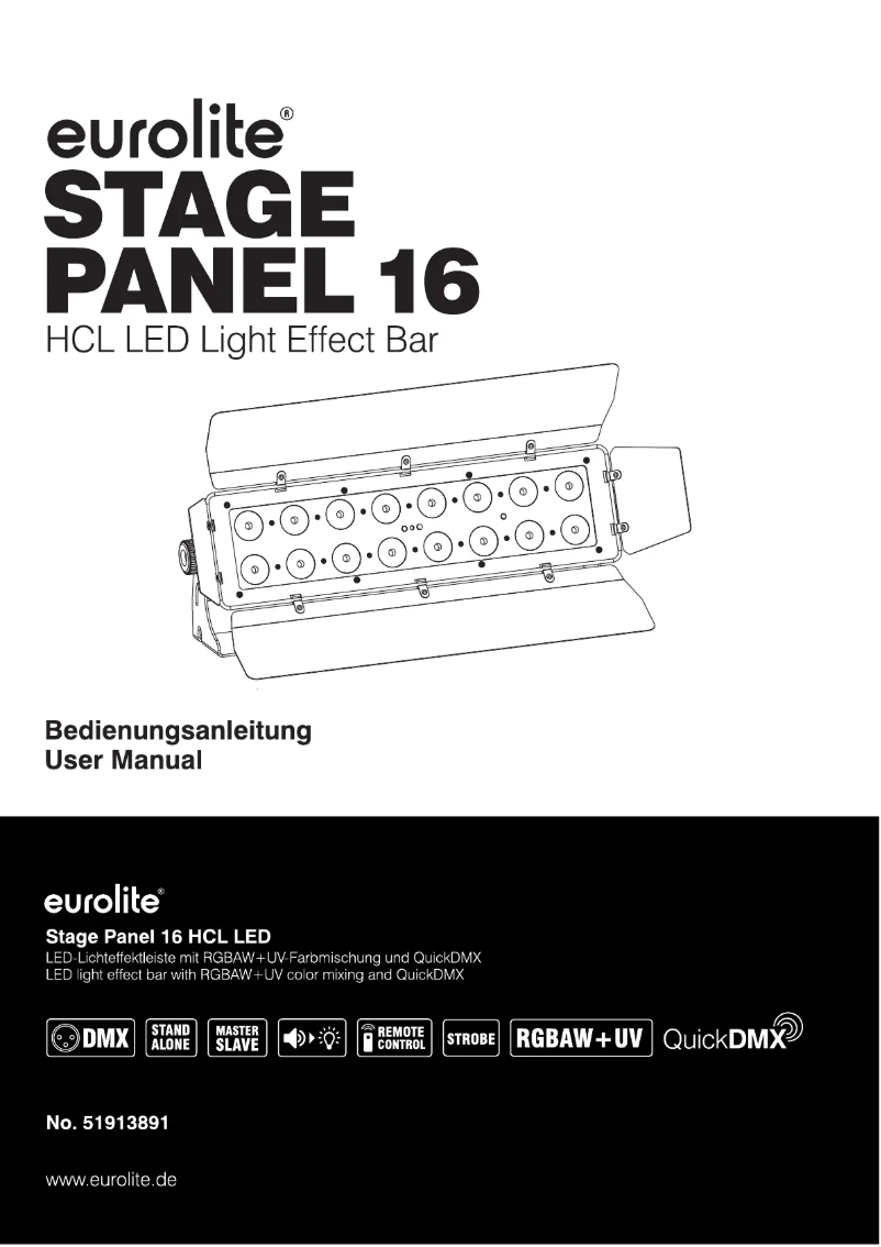 Página 1 del manual Manual de usuario Eurolite Stage Panel 16