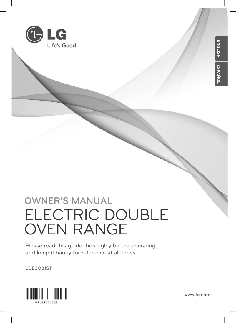 Page 1 de la notice Manuel d'utilisation et d'entretien LG LDE3031ST