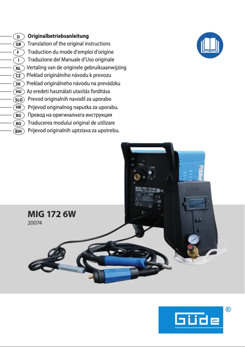 Page 1 de la notice Manuel utilisateur Güde 20074