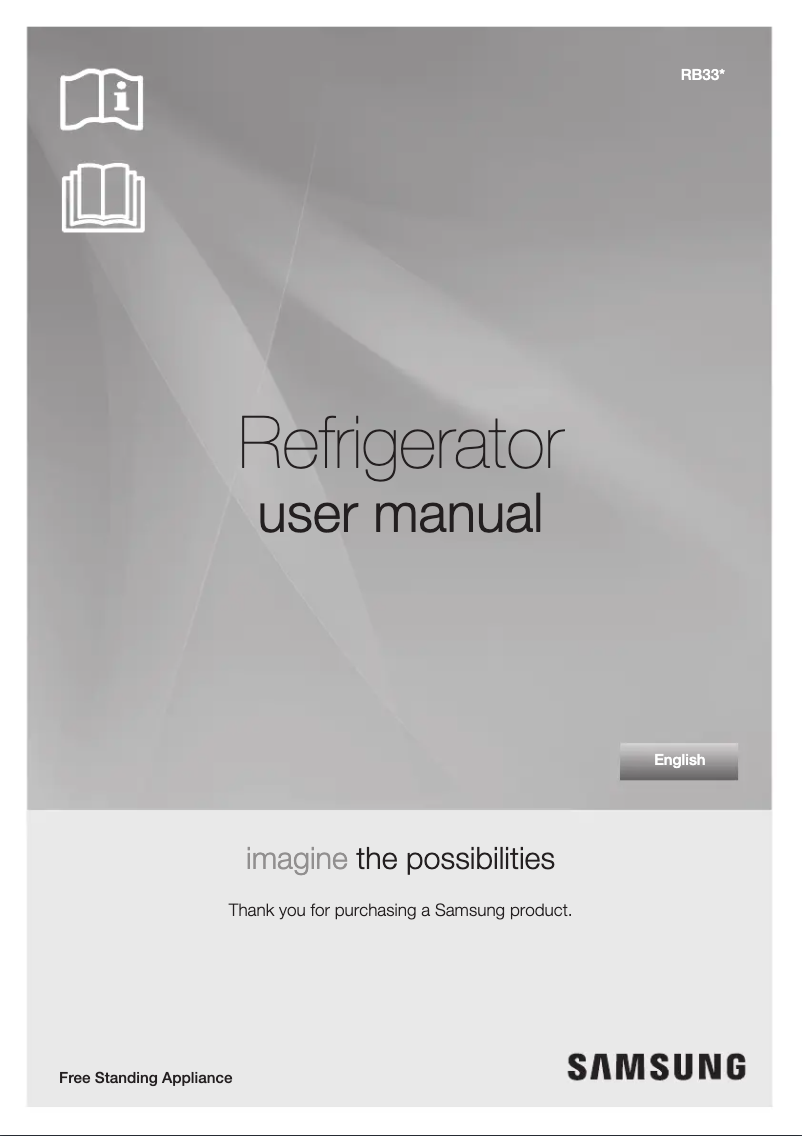 Página 1 del manual Manual de usuario Samsung RB33T3662APC
