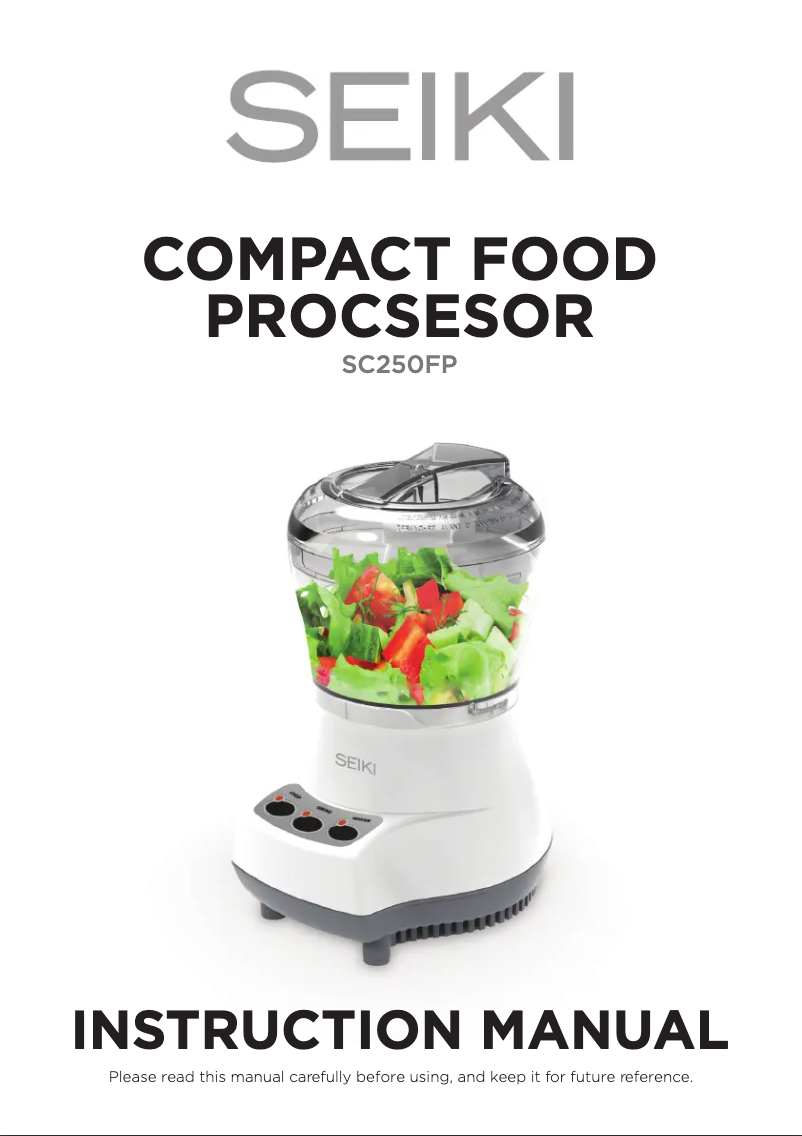 Página 1 del manual Manual de usuario Seiki SC250FP