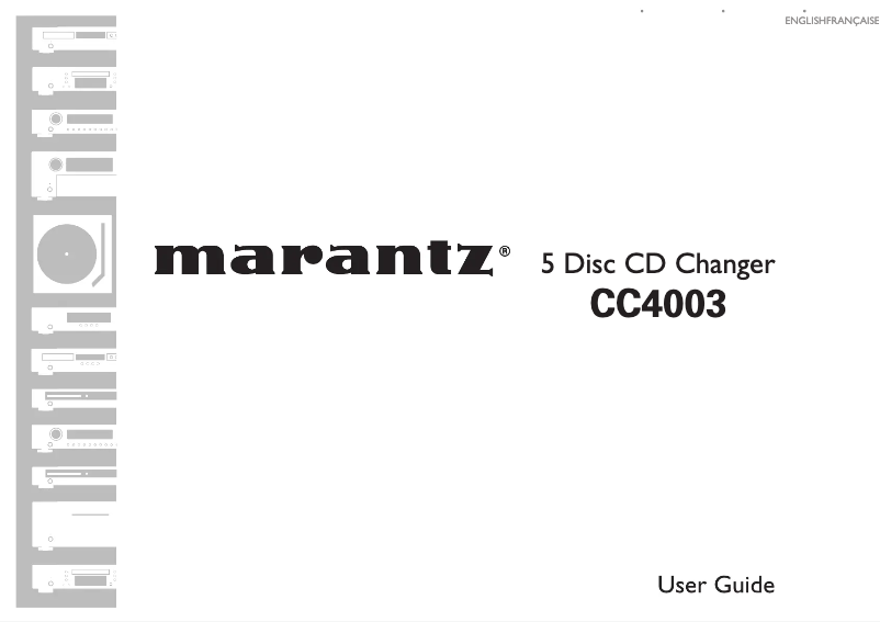 Página 1 del manual Manual de usuario Marantz CC4003