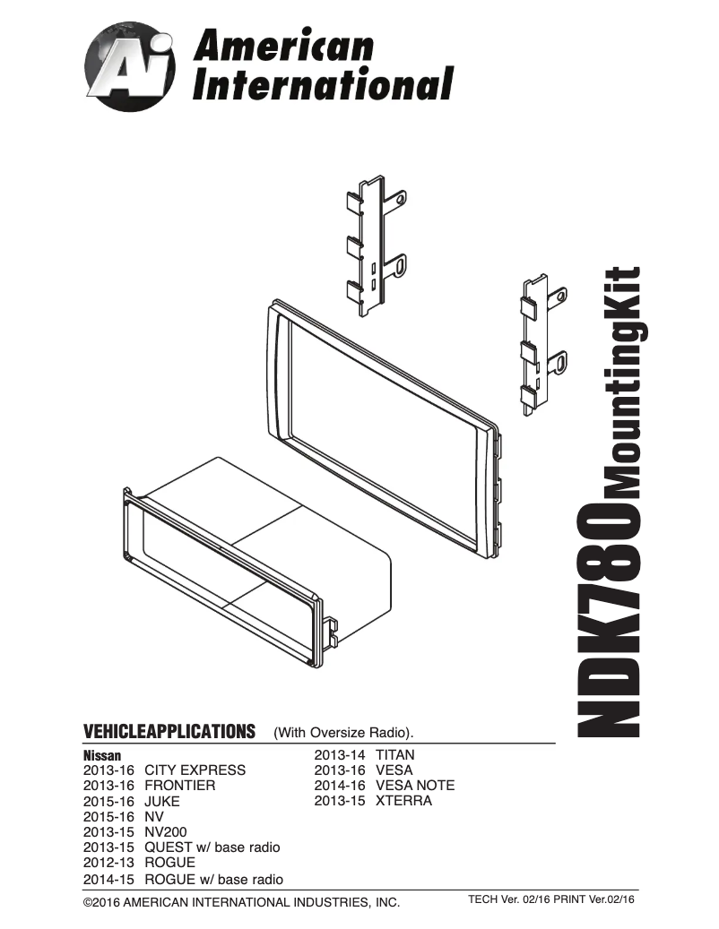 Page 1 de la notice Manuel utilisateur American International NDK780