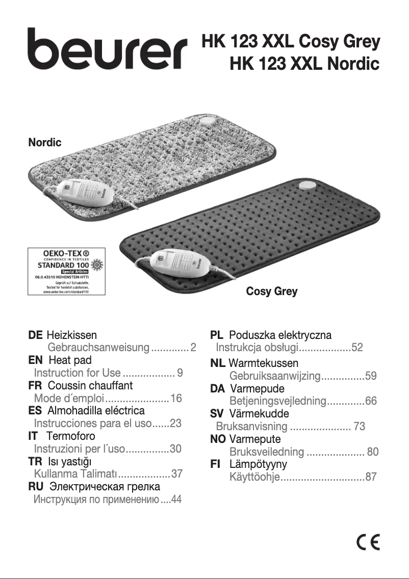 Image de la première page du manuel de l'appareil HK 123