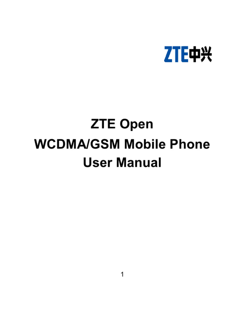Page n°1 - Manuel utilisateur ZTE Open