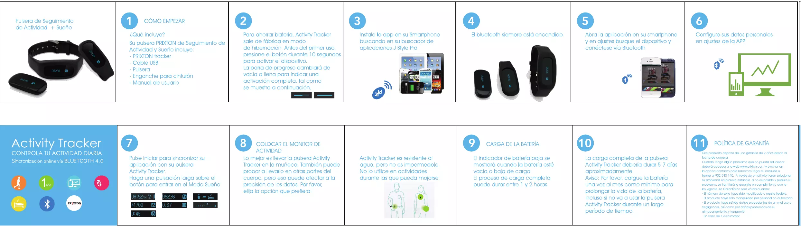 Page 1 de la notice Manuel utilisateur Prixton Activity bracelet Ttracker