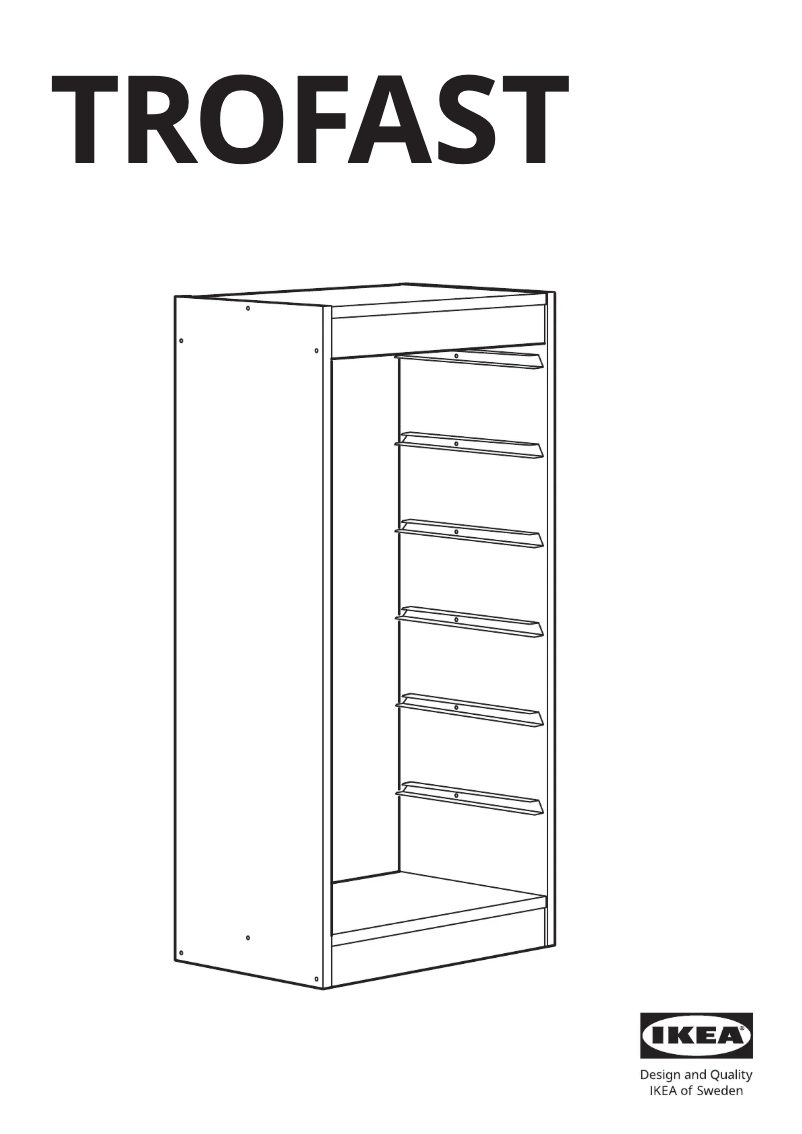 Página 1 del manual Manual de usuario Ikea TROFAST 203.514.31