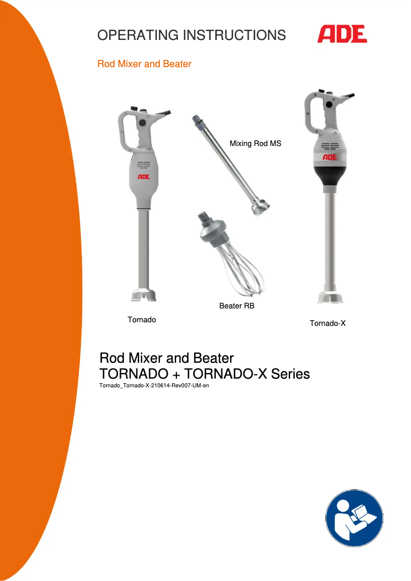 Image de la première page du manuel de l'appareil Tornado