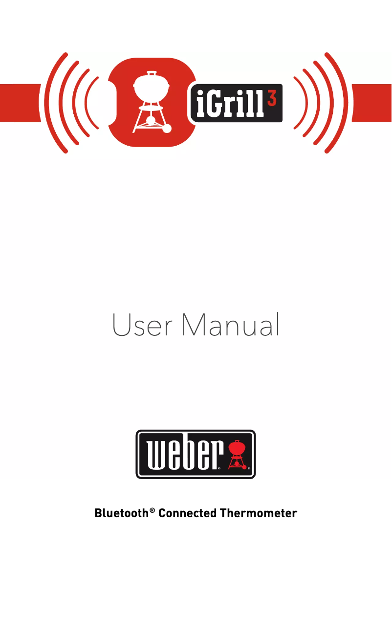 Page n°1 - Manuel utilisateur Weber iGrill 3