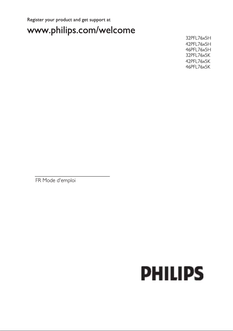 Page n°1 - Manuel utilisateur Philips 47PFL5604H