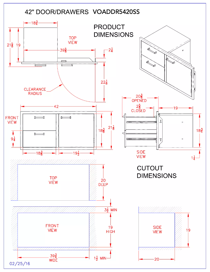 Página 1 del manual Manual de usuario Viking VOADDR5420SS