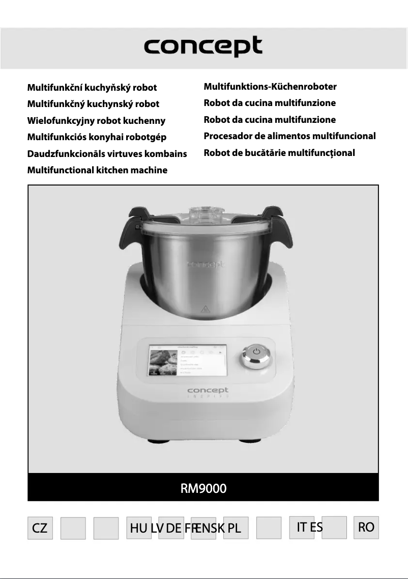 Page n°1 - Manuel utilisateur Concept RM9000