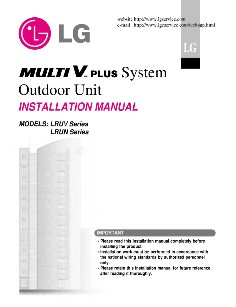 Page n°1 - Manuel utilisateur LG LRUC1008TS0
